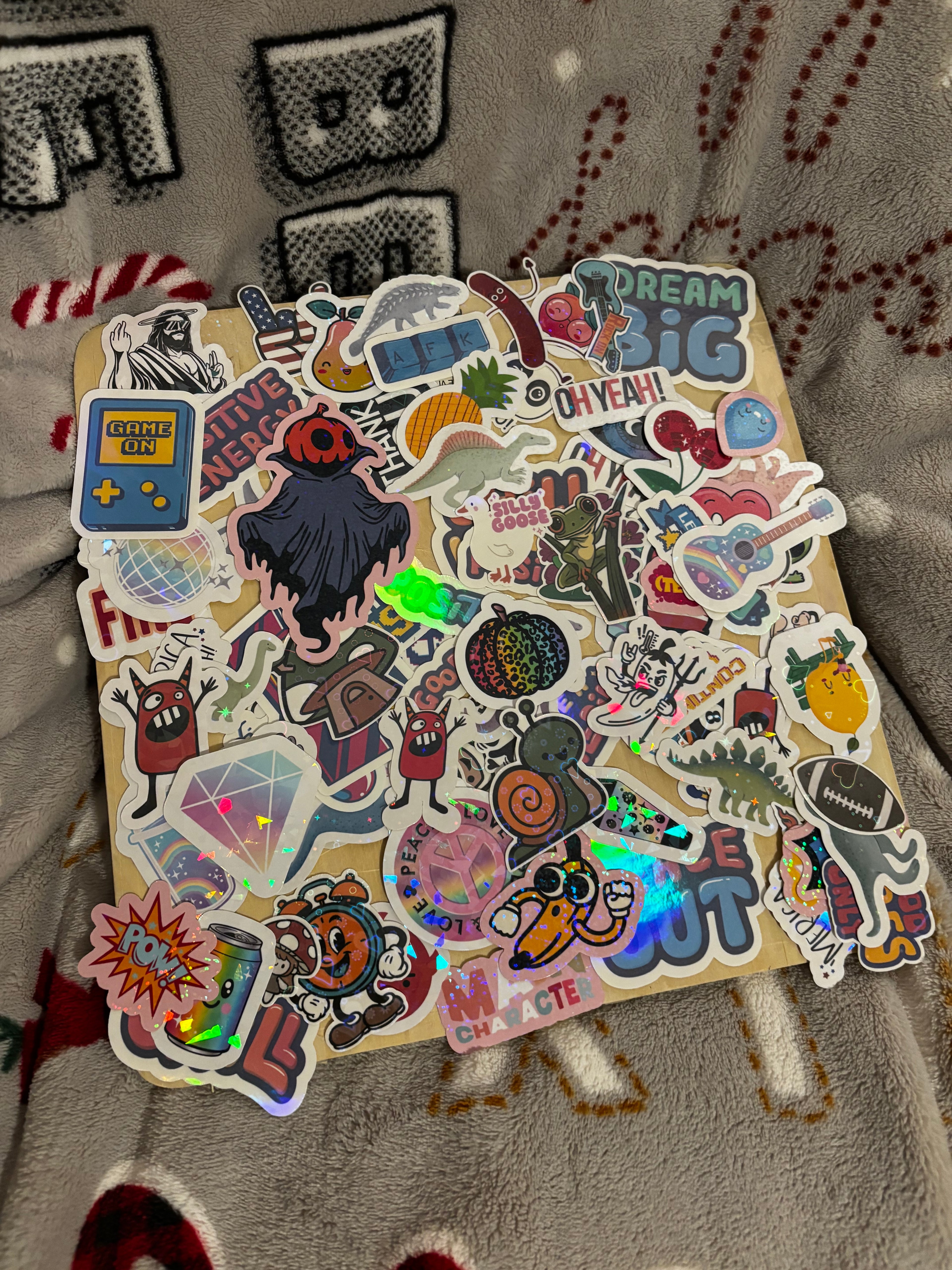 Lot of 100 Random Water-Proof Stickers