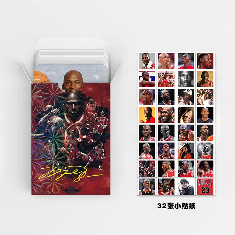 Sports Star 60+32pcs/MJ Photo Card Fan Collection Card HD Postcard Fan Gift